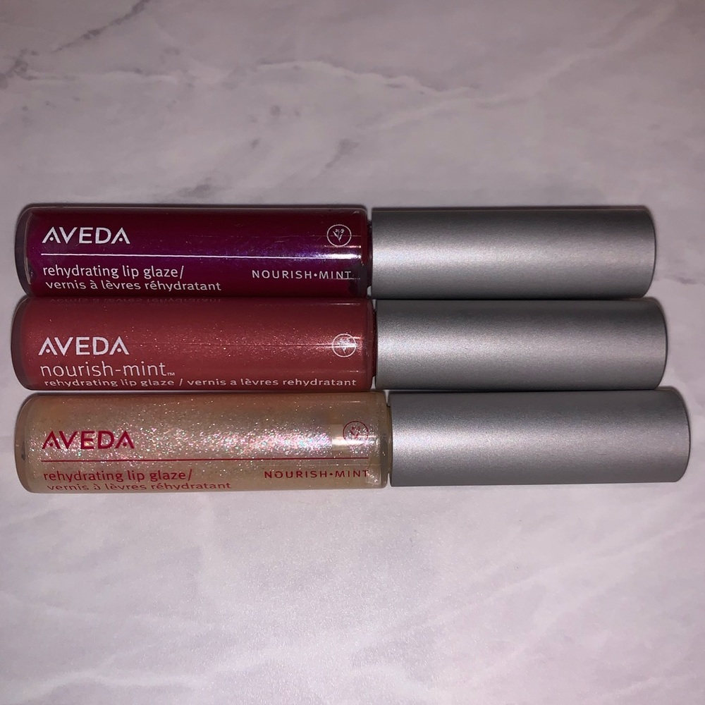 💚 Aveda nourishMINT mini lipglaze combo!